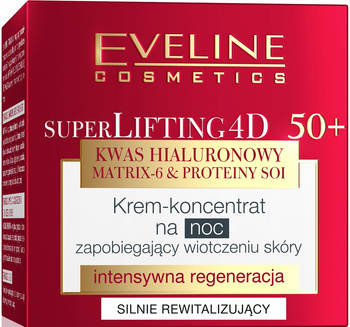 Eveline Super Lifting 4D Krem Koncentrat Rewitalizujący Na Noc 50+ 50ml