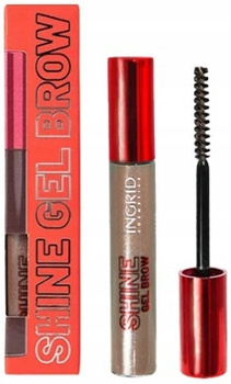 Ingrid Shine Gel Brow Utrwalający Żel Do Brwi Szczoteczką Light Brown 7ml