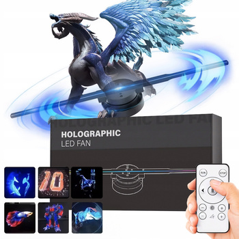 CoolStaff Projektor Holograficzny 3D 244 LED FAN HD Duża Rozdzielczość Bluetooth