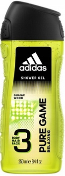 Adidas Men Żel Pod Prysznic 3w1 Ciało Twarz Włosy Pure Game 250ml
