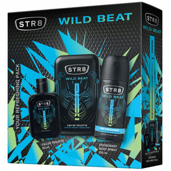 STR8 Wild Beat Zestaw Prezentowy z Kosmetykami Dla Mężczyzn DEO + EDT 50ml