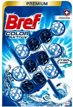 Bref Color Aktiv Kostka Zawieszka WC Chlorine x3