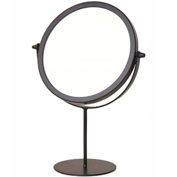 Jednostronne Lusterko Do Makijażu Kosmetyczne Stojące Regulowane Czarne