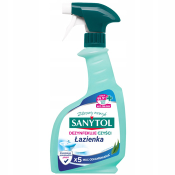 Sanytol Płyn Do Dezynfekcji Czyszczenia Łazienki Odkamieniacz Pure 500ml