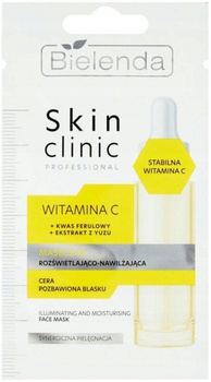 Bielenda Skin Clinic Maseczka Witamina C Rozświetlająco-Nawilżająca 8g