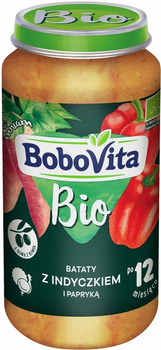 Bobovita Bio Obiadek Bataty Indyczek Papryka 250g