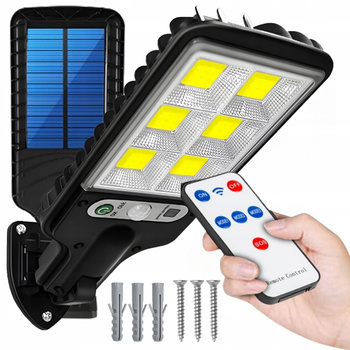 Lampa Solarna Halogenowa z Czujnikiem Ruchu Zmierzchu Zewnętrzna Ogrodowa LU17