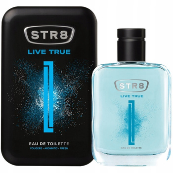 STR8 EDT Live True Woda Toaletowa w Metalowym Opakowaniu Nuty Wodne 100ml