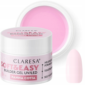 Claresa Soft Easy Builder Gel Żel Budujący Panna Cotta Bardzo Jasny Róż 12g