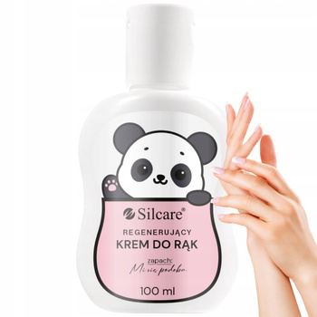 Silcare Panda Regenerujący Krem Do Rąk z Proteinami Jedwabiu Wanilia 100ml