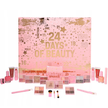 Q-ki Kalendarz Adwentowy Zestaw z Kosmetykami Prezentowy Do Makijażu