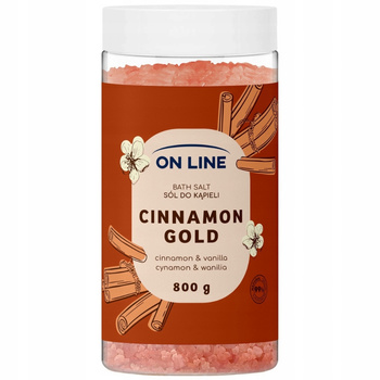 On Line Odprężająca Naturalna Sól Do Kąpieli Vanilla Cinnamon Gold 800g