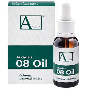 Arkada 08 Oil Ochronny Antybakteryjny Płyn Do Paznokci i Skóry Mięta 30ml
