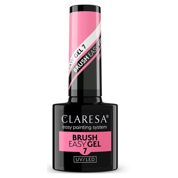 Claresa Easy Brush Gel Żel Do Paznokci w Pędzelku 7 Ciemny Róż Różowy 5g