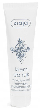 Ziaja Krem Do Rąk z Proteinami Jedwabiu Prowitaminą B5 Nawilżający 100ml