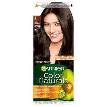 Garnier Color Naturals Creme Farba Do Włosów 3 Ciemny Brąz