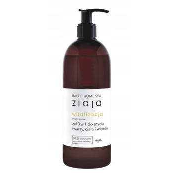 Ziaja Baltic Home Spa Witalizacja Nawilżający Żel Do Mycia Twarzy Ciała Włosów 500ml