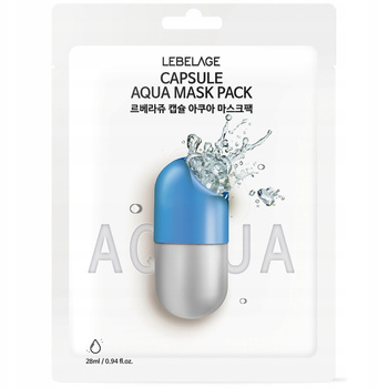 Lebelage Dr Capsule Aqua Nawil偶aj膮ca Maseczka Do Twarzy w P艂achcie 28ml