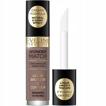 Eveline Wonder Match Liqui Bronzer w Płynie Konturowanie na Mokro 01