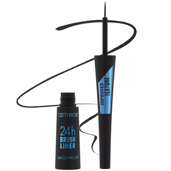 Catrice Brush Liner 24H Wodoodporny Eyeliner w Płynie Matowy Czarny 010 3ml