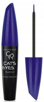 Golden Rose Eyeliner Cat's Eyes Eyeliner Do Kresek Wodoodporny Niebieski