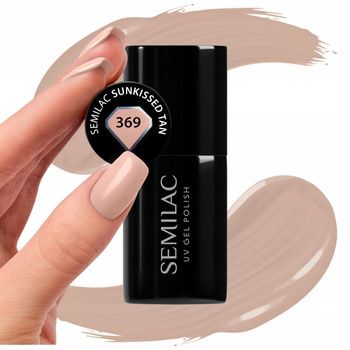 Semilac Lakier Hybrydowy Do Paznokci Sunkissed Tan 369 Nude Beżowy 7ml
