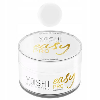 Yoshi Easy Pro Żel Do Paznokci Budujący Samopoziomujący Milky White 50ml