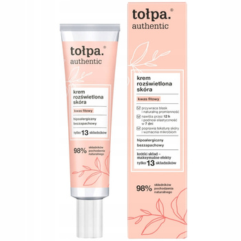 Tołpa Authentic Lekki Rozświetlający Krem Do Twarzy z Kwasem Fitowym 40ml