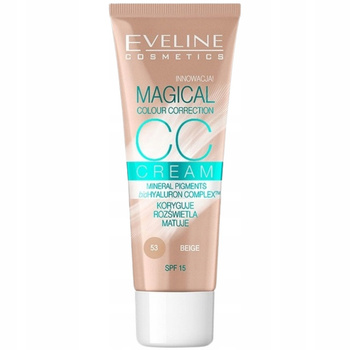 Eveline Magical Colour CC Krem Podkład Do Twarzy SPF15 53 Beige 30ml