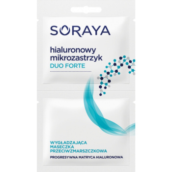 Soraya Hialuronowy Mikrozastrzyk Duo Wygładzająca Maseczka Do Twarzy 2x5ml