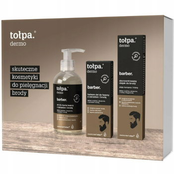 Tołpa Dermo Barber Zestaw Prezentowy Dla Mężczyzn Żel + Balsam + Olejek Do Brody