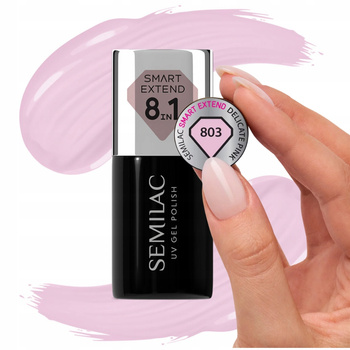 Semilac Smart Extend 8w1 Lakier Hybrydowy Baza Top 803 Delicate Pink 7ml