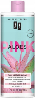 AA Aloes Pink Płyn Micelarny Nawilża Koi Oczyszcza