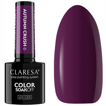 Claresa Lakier Hybrydowy Do Paznokci Manicure Autumn Crush 6 艢liwkowy 5g