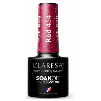 Claresa Lakier Hybrydowy Red 434 5g