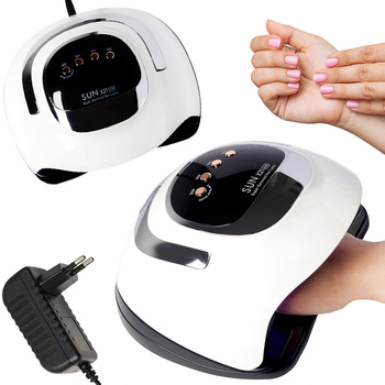 eVanda Lampa Do Paznokci Mocna Manicure Hybryd Żeli EV21 x21 Max Timer UV LED 320W