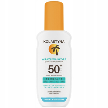 Kolastyna Wodoodporna Emulsja Do Opalania Skóra Wrażliwa Spray SPF 50 150ml