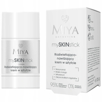 Miya mySKINstick Roz艣wietlaj膮cy Nawil偶aj膮cy Krem Do Twarzy w Sztyfcie 25g