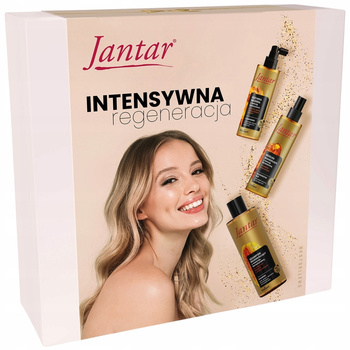 Jantar Regeneracja Zestaw Prezentowy Kosmetyk贸w Damskich Do W艂os贸w Bursztyn