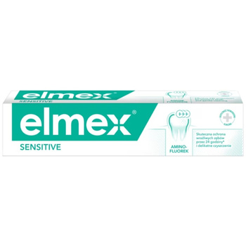 Elmex Sensitive Pasta Do Zębów z Fluorem Potrójna Ochrona Wzmocnienie 75ml