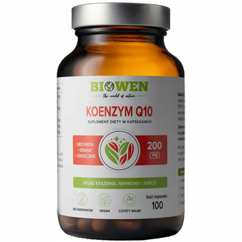 Biowen Koenzym Q10 Ubichinon Suplement Diety Układ Krążenia 100 Kapsułek
