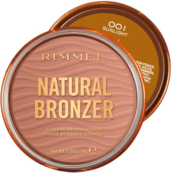 Rimmel Natural Bronzer Puder Brązujący z Efektm Rozświetlenia 001 Sunlight