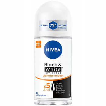 Nivea Black White Invisible Ultimate Impact 72H Antyperspirant Damski 50ml