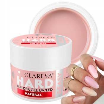 Claresa Hard Easy Budujący Żel Do Paznokci Samopoziomujący Natural 45g