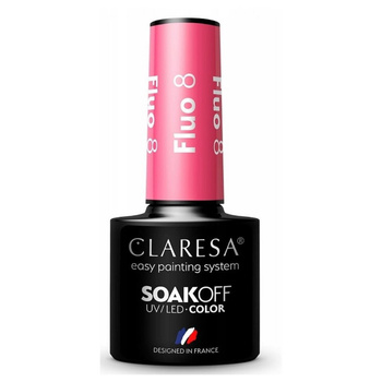 Claresa Lakier Hybrydowy Fluo 8 5g