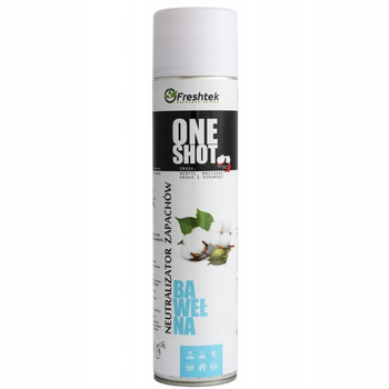 Freshtek One Shot Neutralizator Zapachów Odświeżacz Powietrza Bawełna 600ml