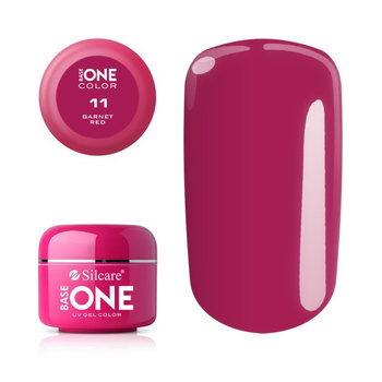 Silcare Base One Żel UV 11 Garnet Red Czerwień 5g