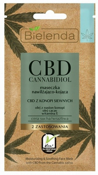 Bielenda CBD Maseczka Nawilżająco Kojąca z Konopii