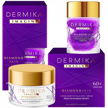 Zestaw Dermika Imagine Diamond Skin Przeciwzmarszczkowy Krem 60+ Serum