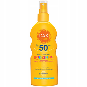 Dax Sun Wodoodporny Spray Do Ciała SPF 50 Dla Dorosłych i Dzieci +6m 200ml